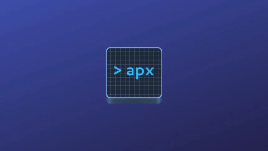 Imagem com a logomarcado Apx GUI