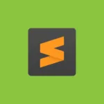 Imagem com a logomarca do Sublime Text