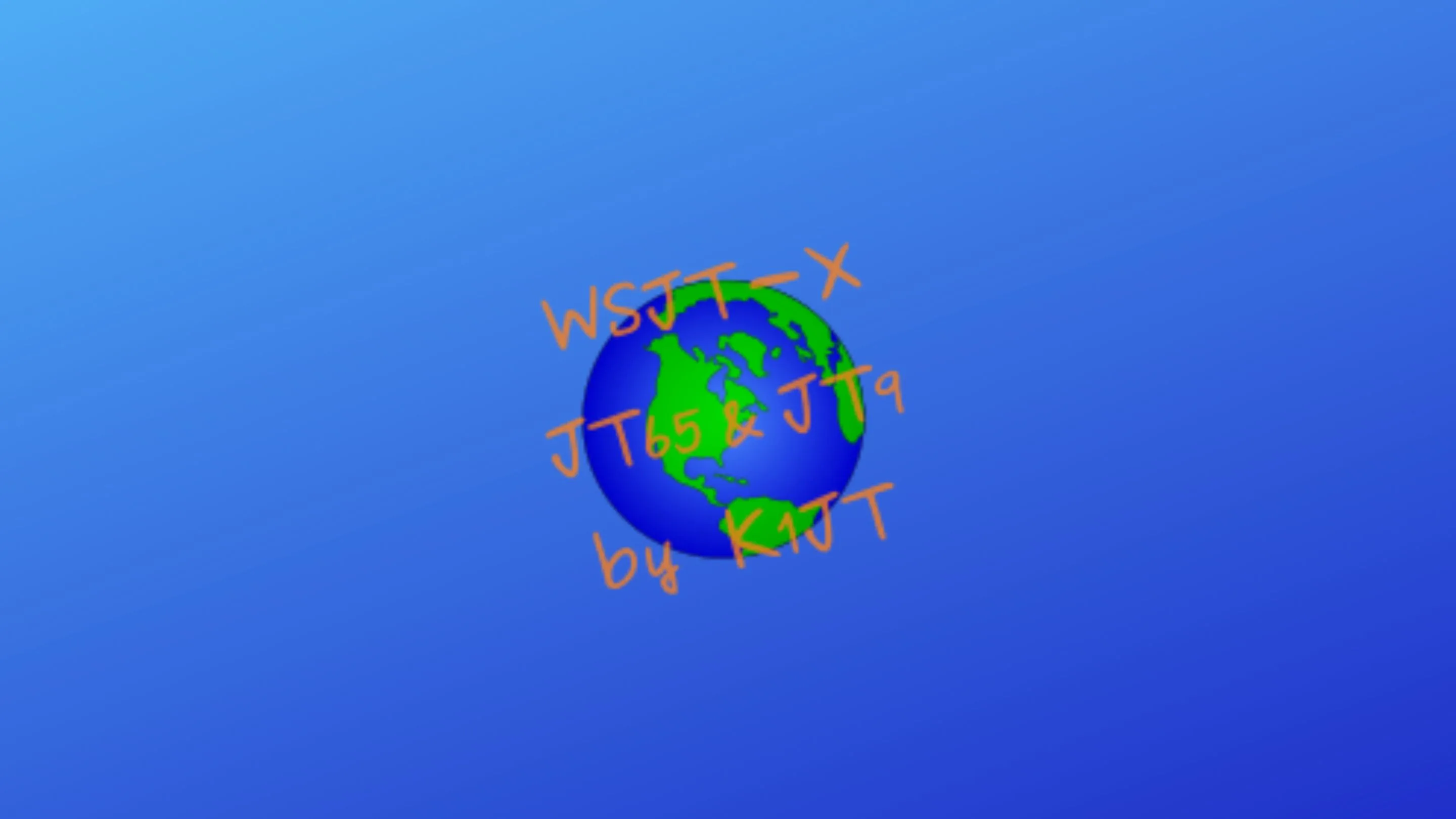 Imagem com a logomarca do WSJTX