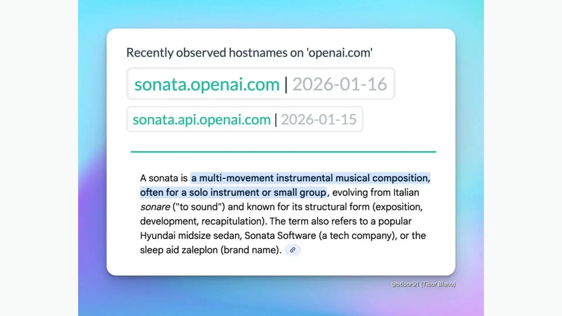 OpenAI Sonata