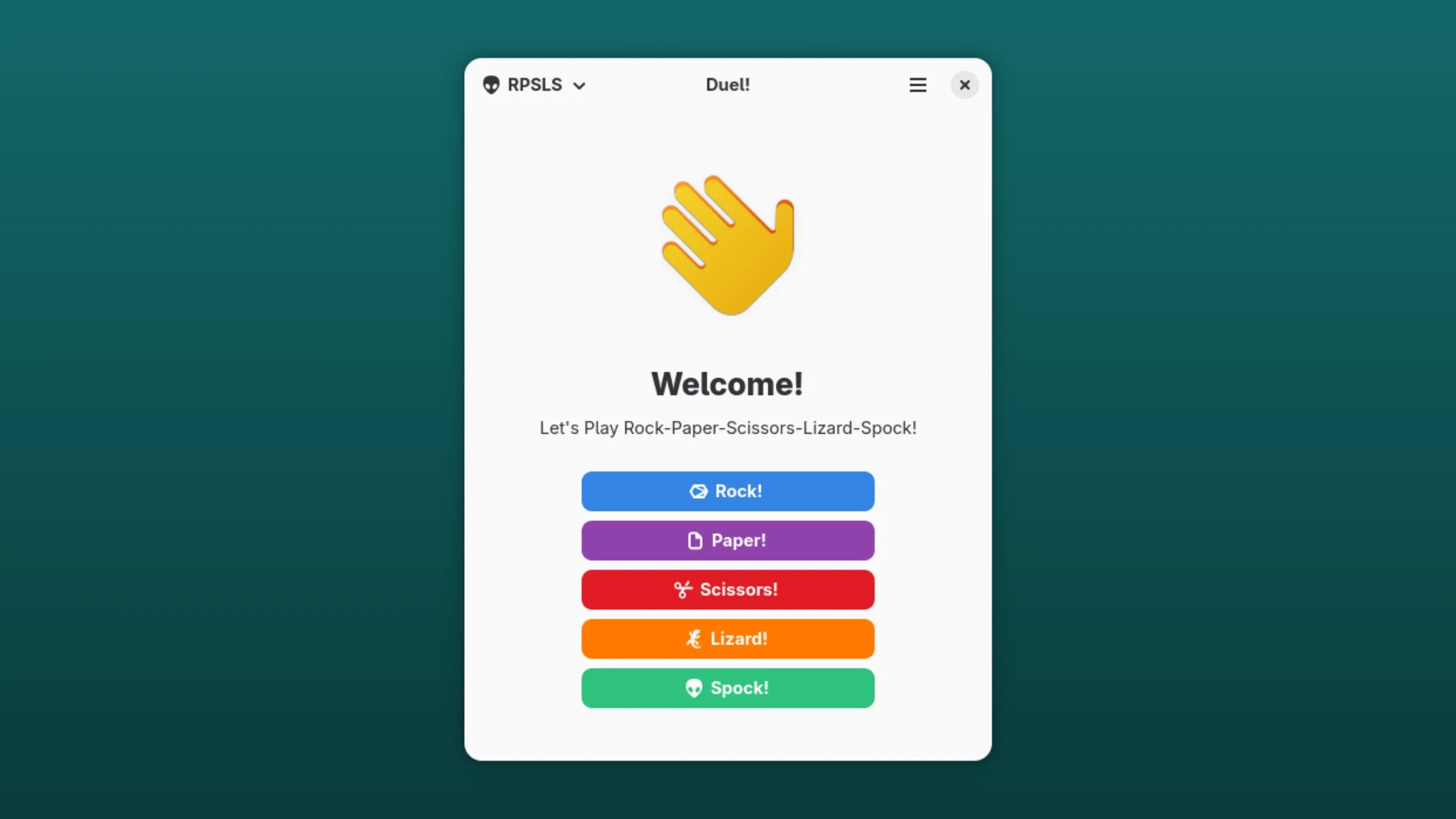 Imagem com a interface do Duel