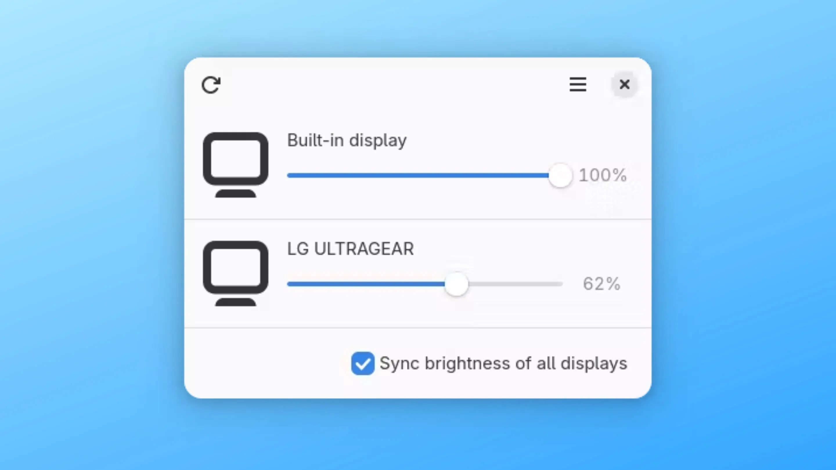 Imagem com a interface do Luminance