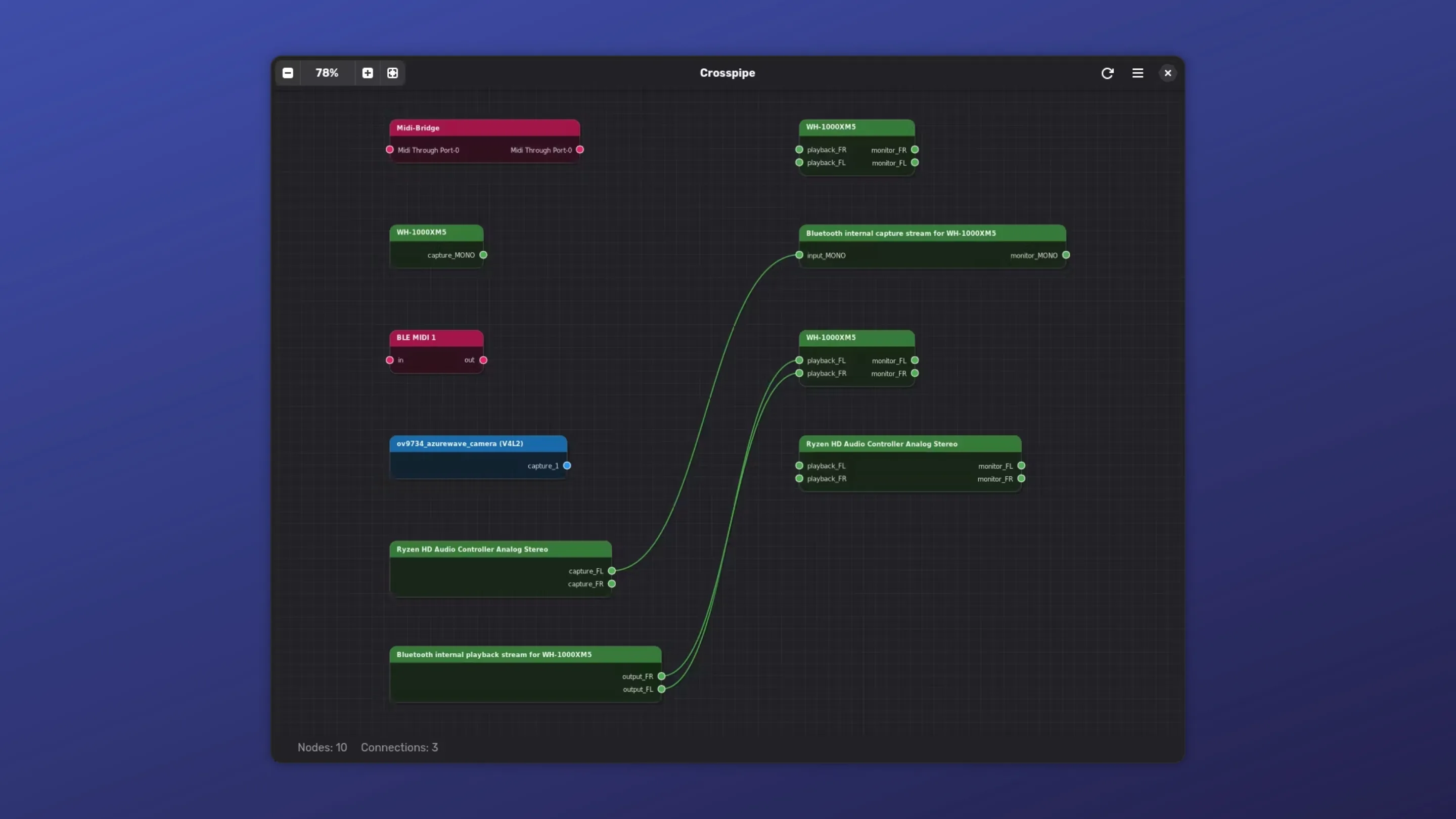 Imagem com a interface do Crosspipe