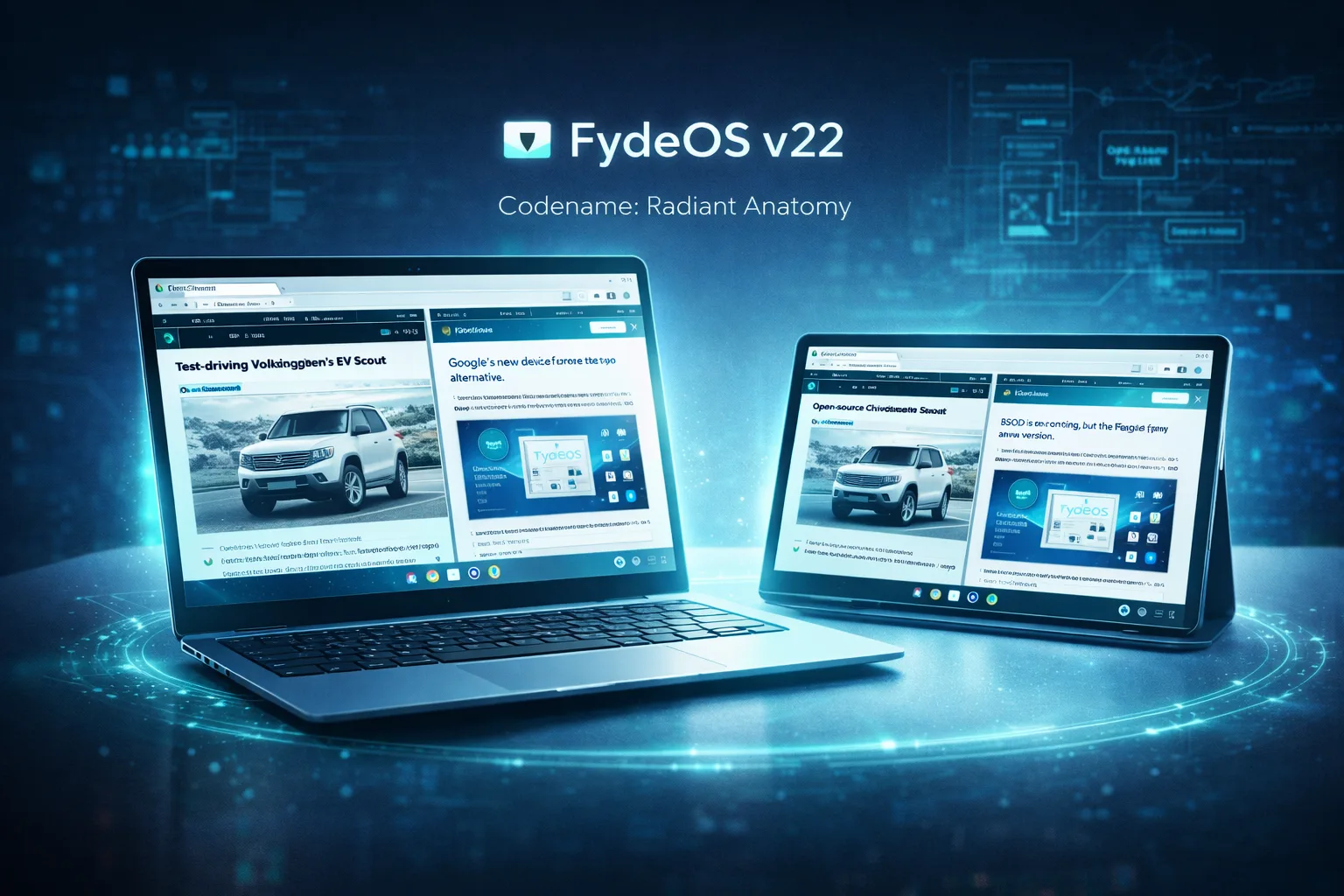 FydeOS v22 lançado: Base Chromium r144, drivers open-source e fim do Steam