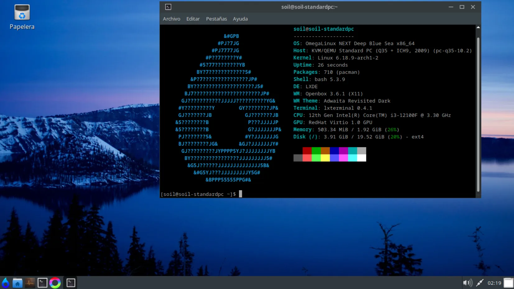 MIewkoiE omegalinux next deep blue sea arch