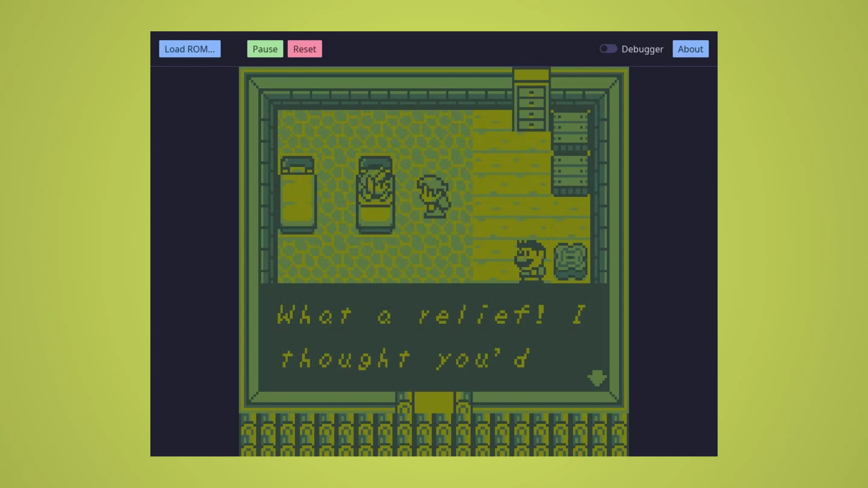 Imagem com a interface do MissingNo