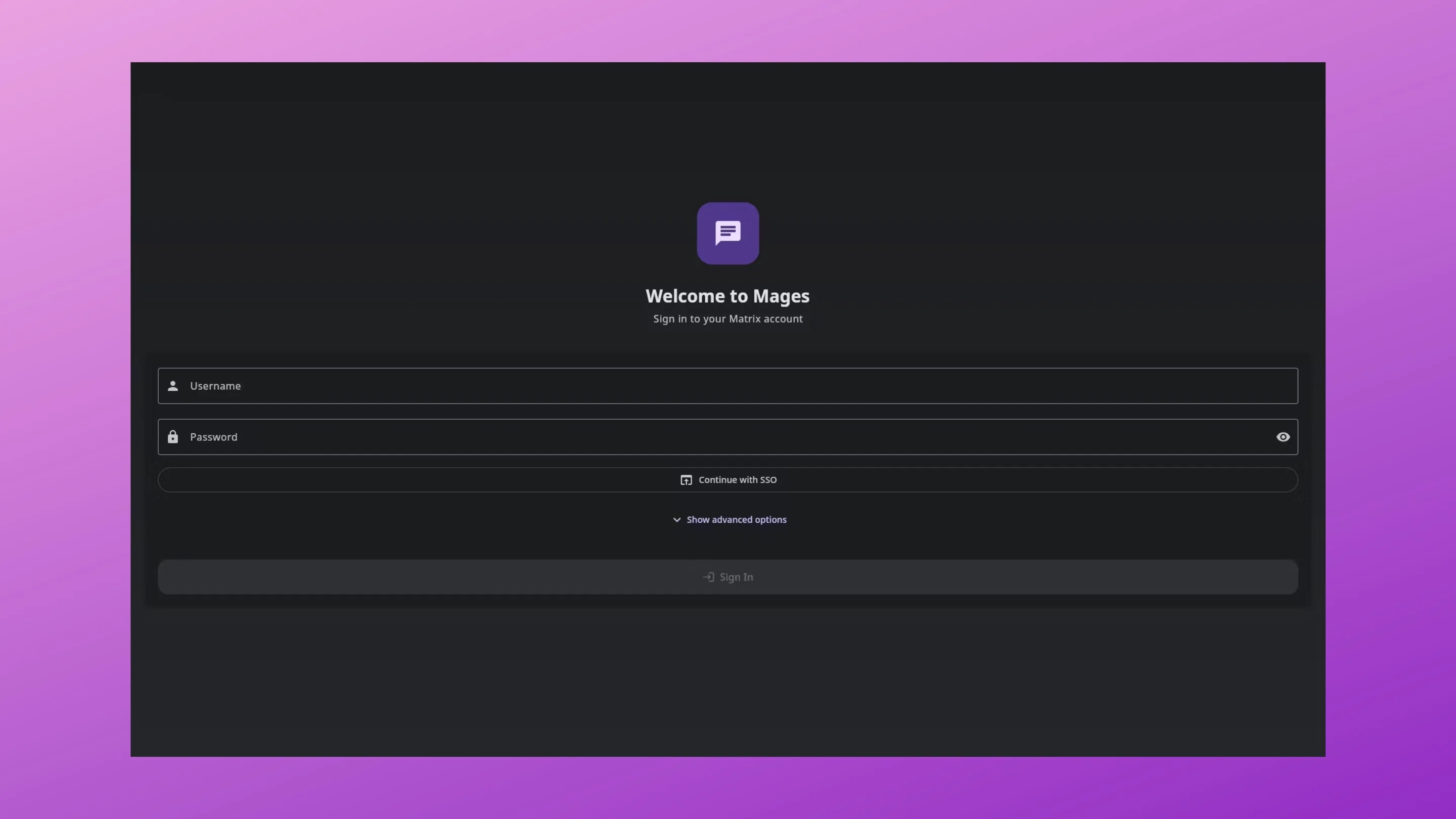 Imagem com a interface do Mages