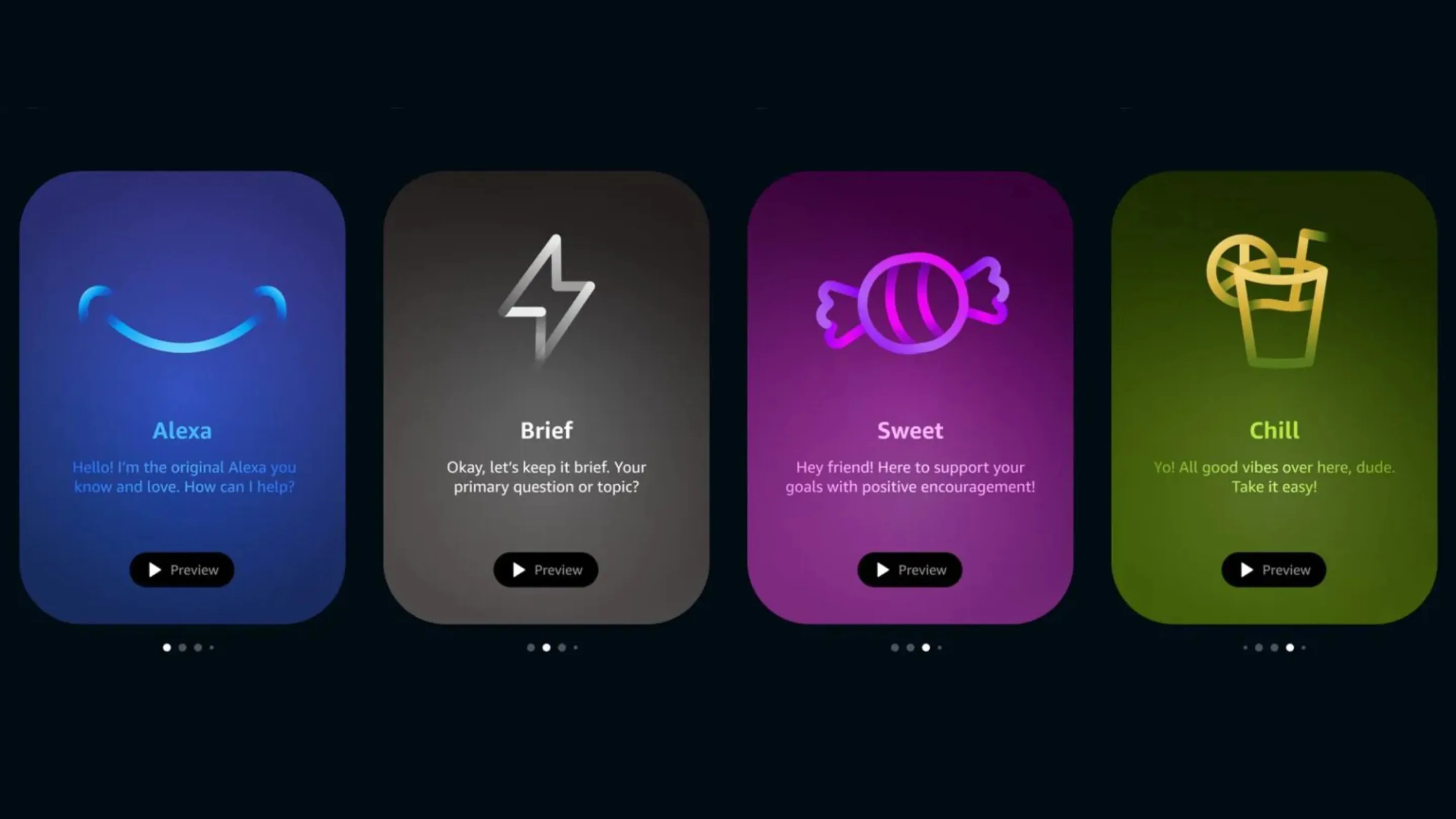 YAqlnDwJ personalidades do alexa plus estilos de resposta