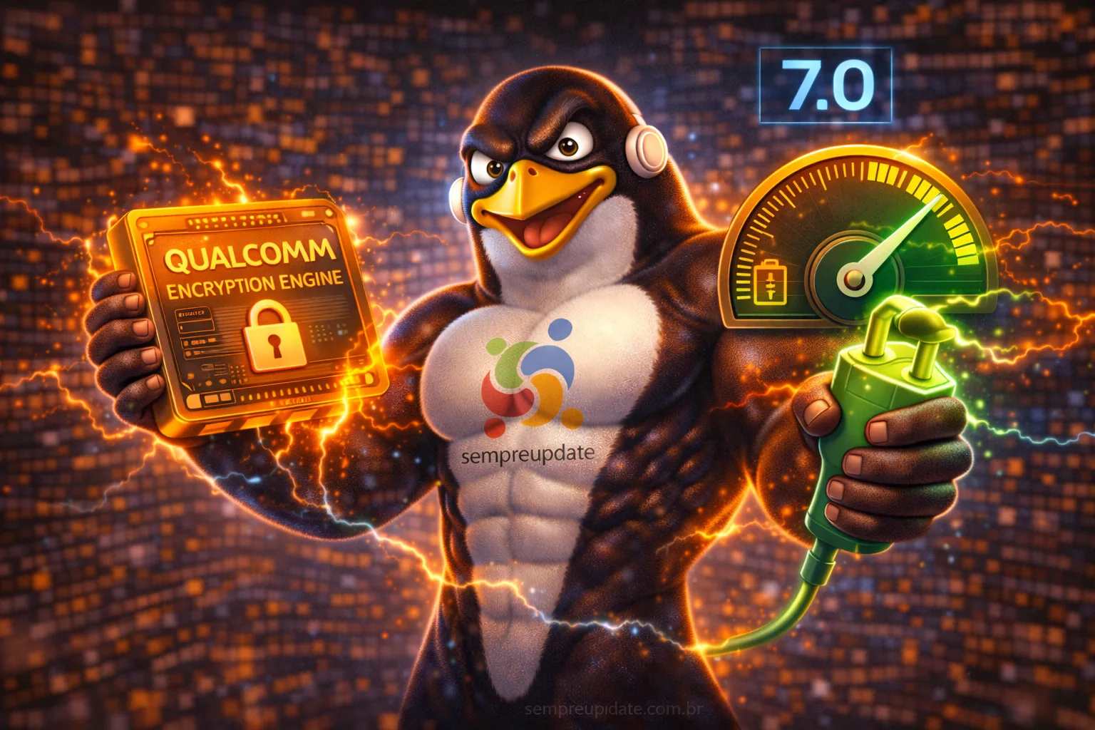 Qualcomm Linux Icon Economia de Bateria: Qualcomm no Kernel Linux 7.0