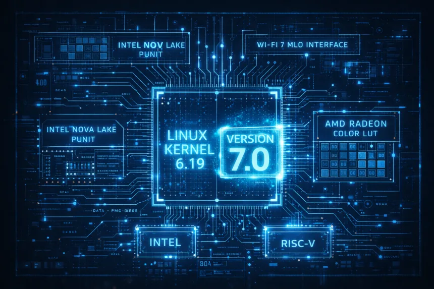 ZNJbHeX0 linux kernel 6 19 lancamento nova lake v7 detalhes