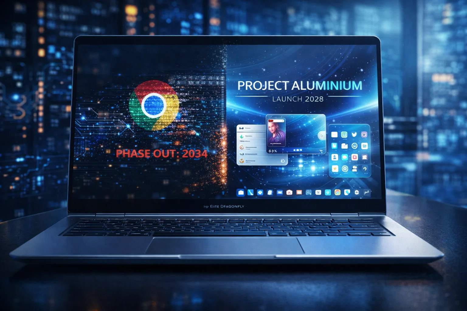 Tudo o que sabemos sobre Aluminium OS: O fim do ChromeOS e a ascensão do Android Desktop