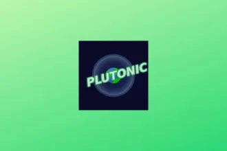 Imagem com a logomarca do Plutonic