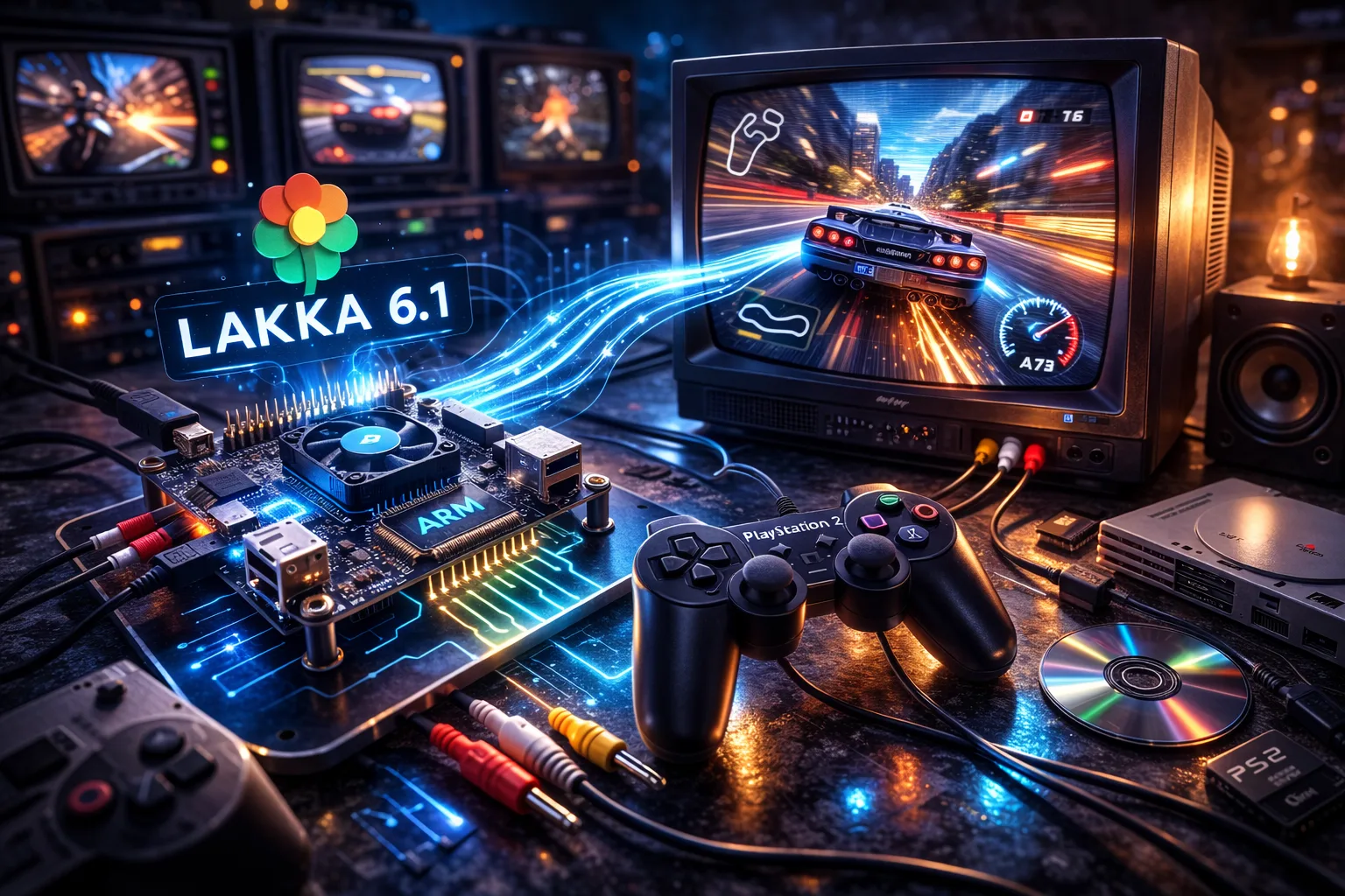 lakka 6 1 ps2 arm crt 1