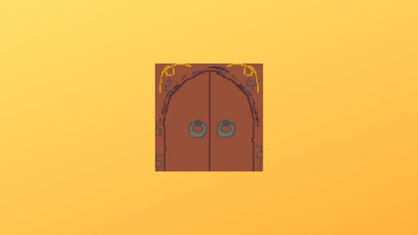 Imagem com a logomarca do Doors of doom