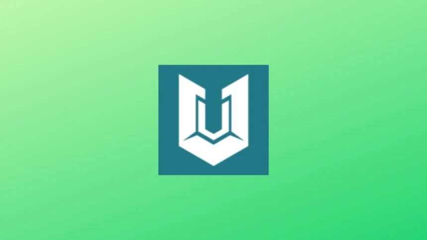 Imagem com a logomarca do Uzdoom