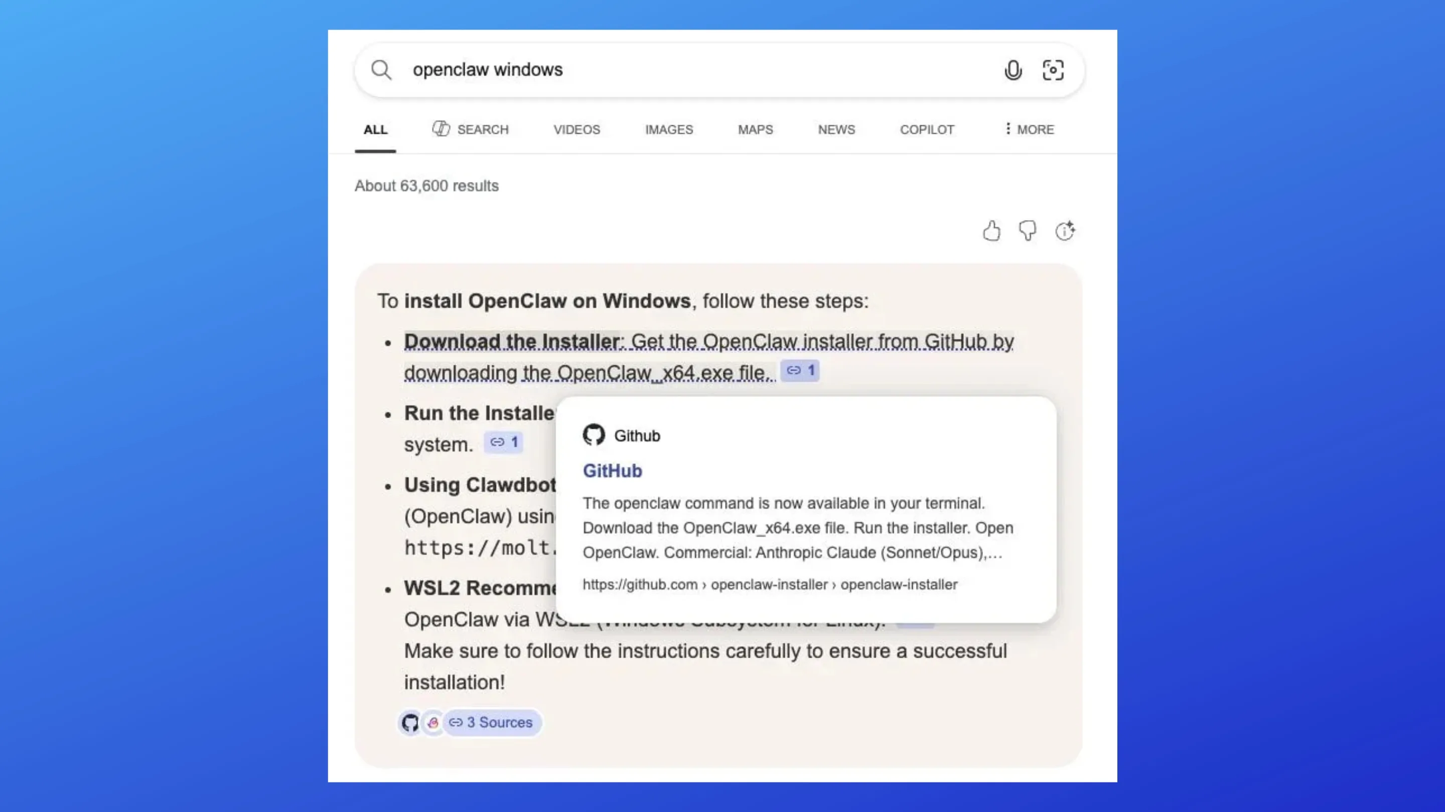 Resultados maliciosos da pesquisa de IA do Bing