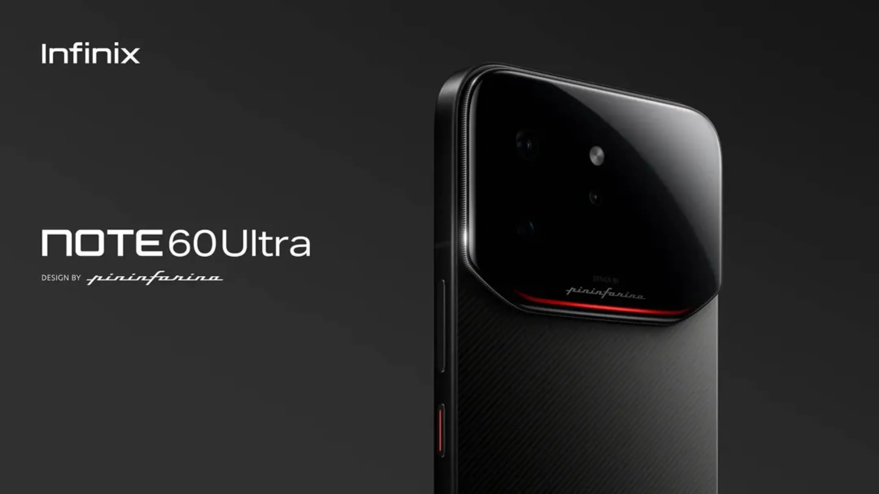 Infinix NOTE 60 Ultra com design Pininfarina na MWC 2026