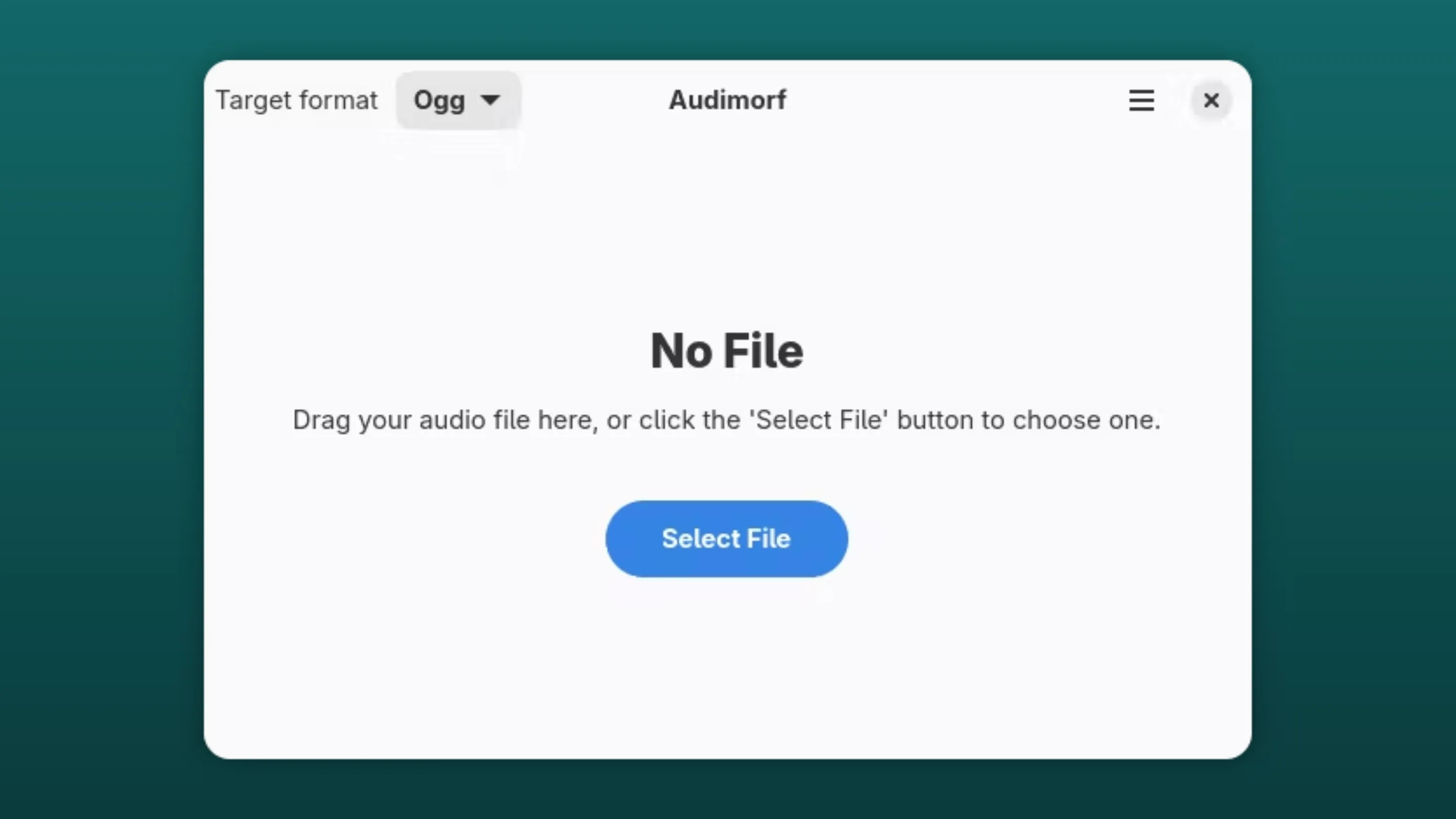 Imagem com a interface do Audimorf