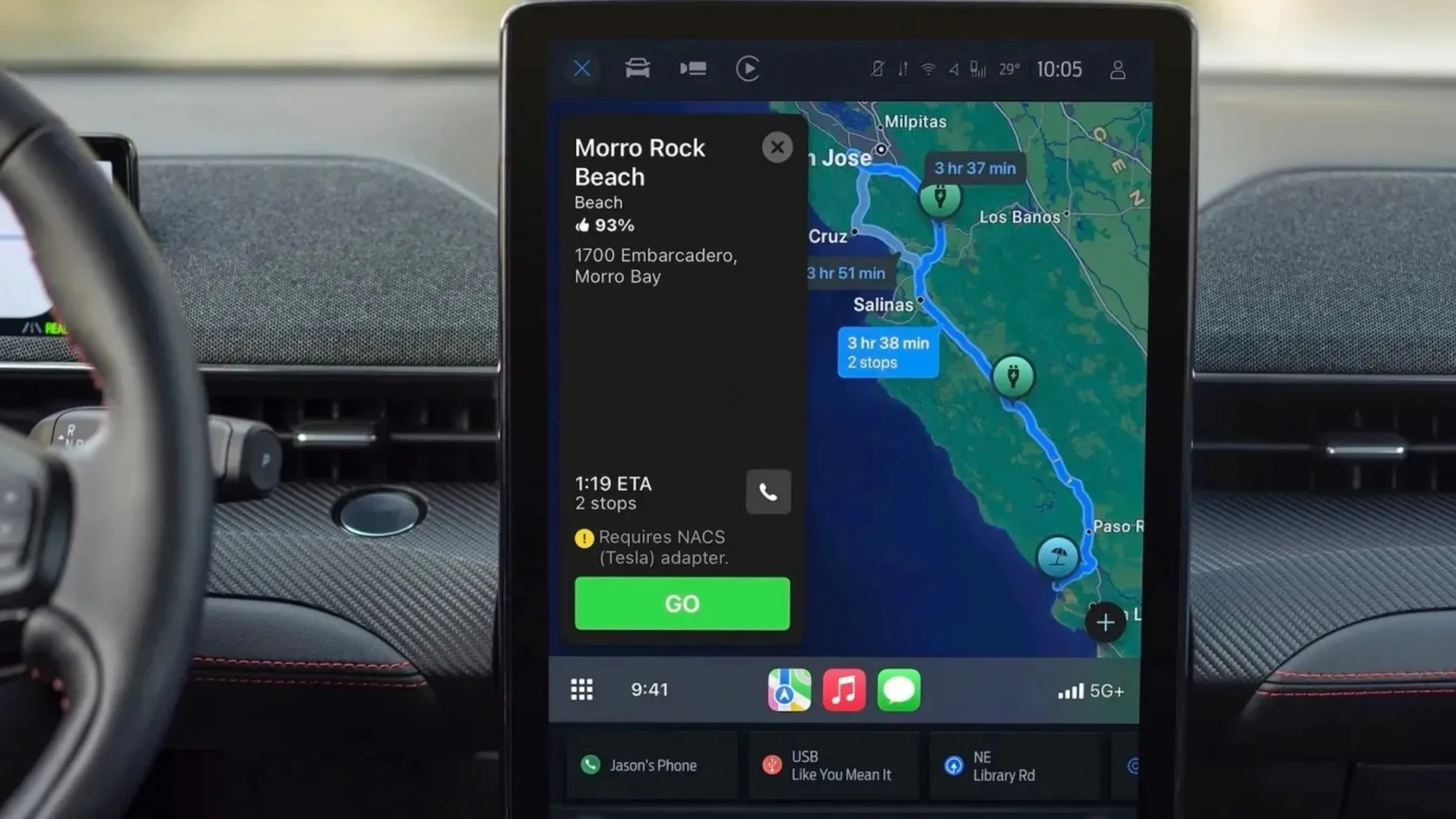 Ford Mustang Mach-E 2026: Apple Maps e Google Maps otimizam o pré-condicionamento da bateria 2 KQbf1etF ford mustang mach e 2026 pre condicionamento bateria