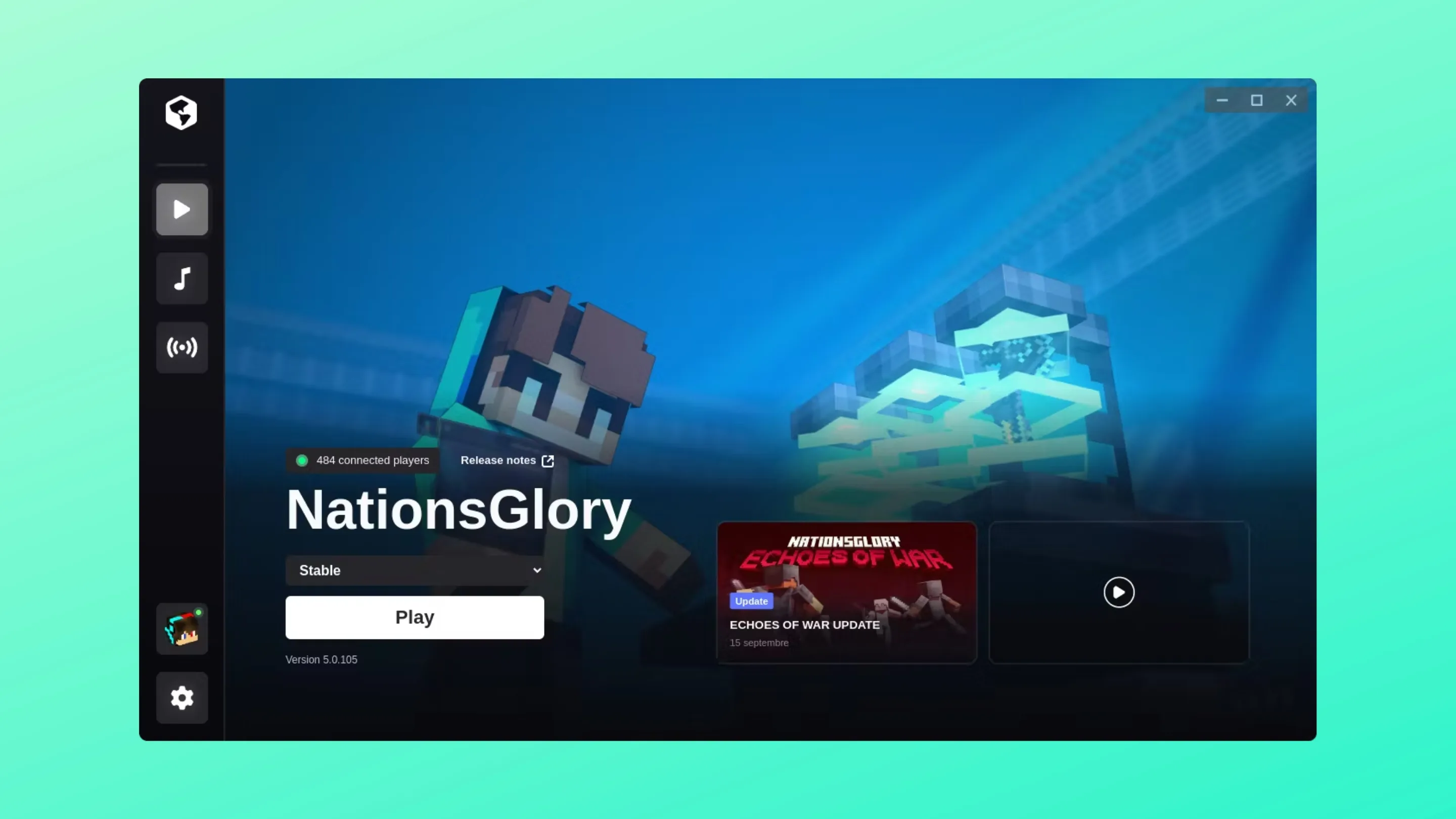 Imagem com a interface do Recube Launcher