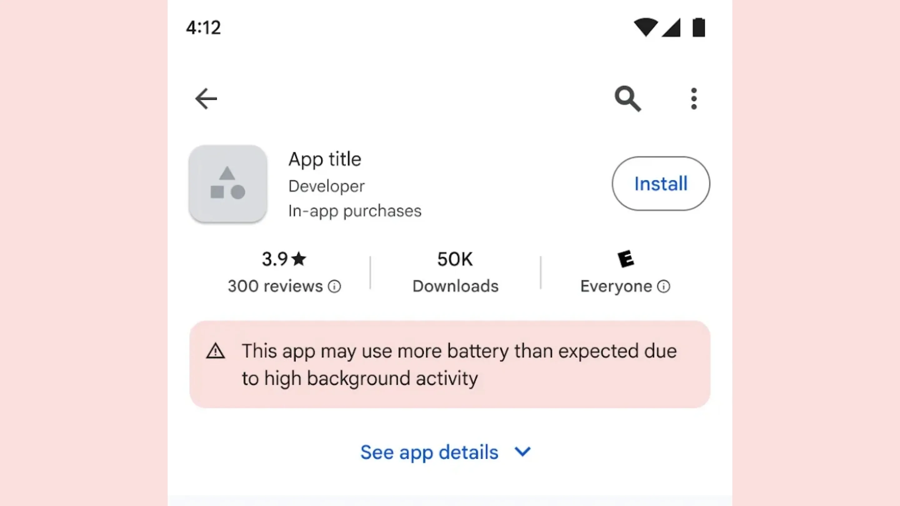 dZrf7ooy play store aviso aplicativos bateria