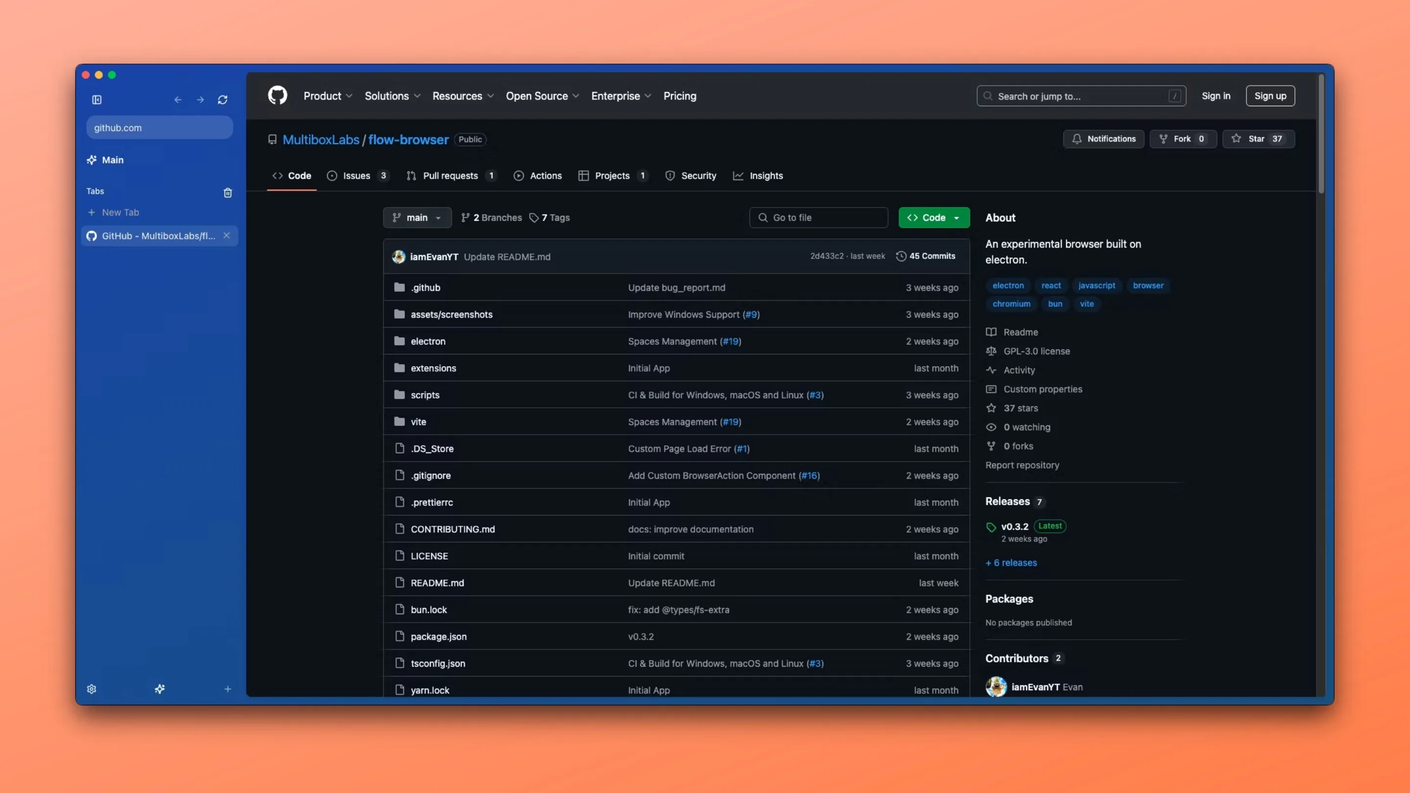 Imagem com a interface do Flow