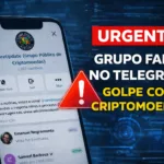 sempreupdate alerta grupo fake telegram golpe criptomoedas