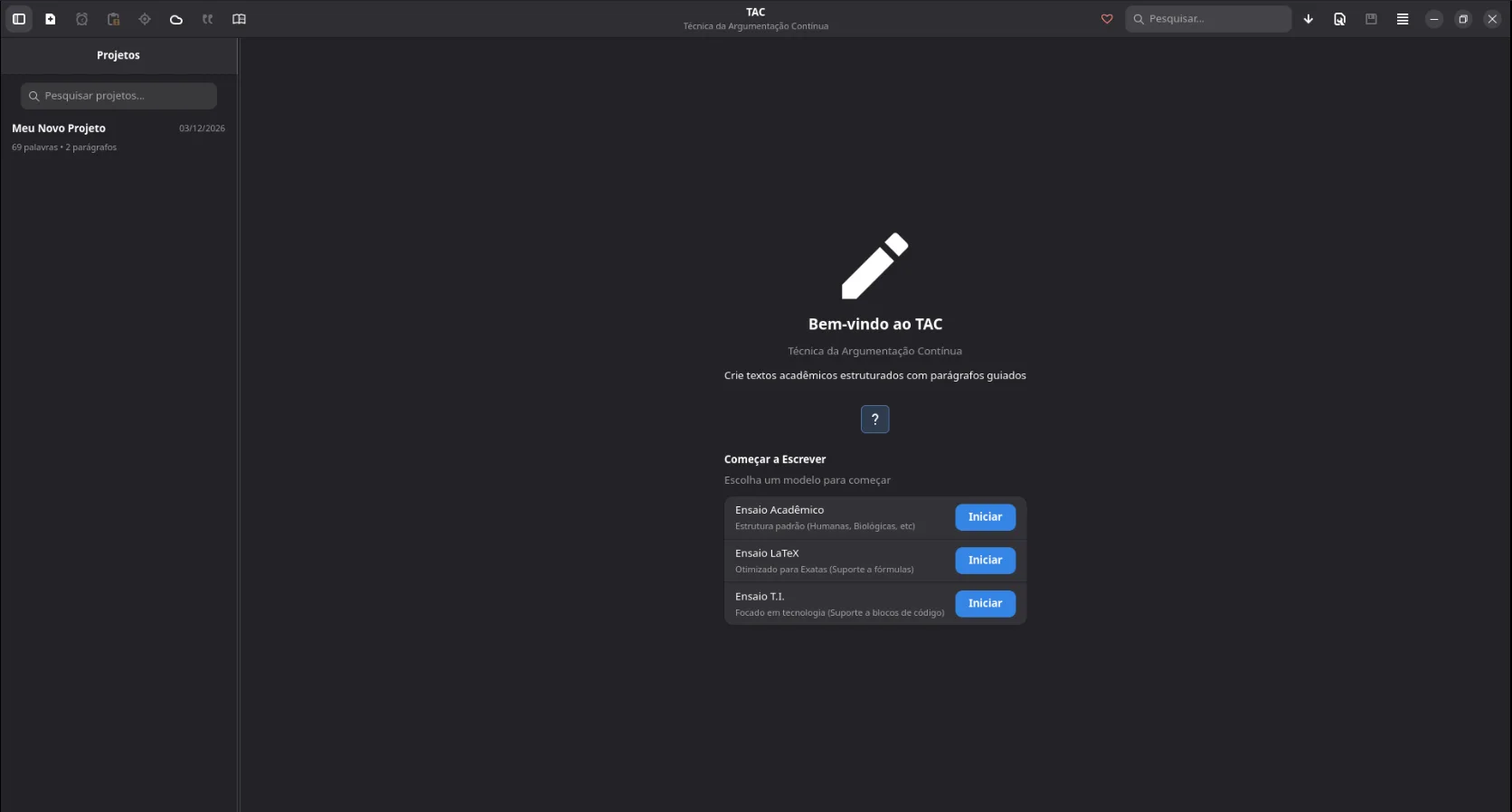 Escrita acadêmica blindada: conheça o Tac Writer com IA e GTK4 3 wrFTEVDq tac writer 1
