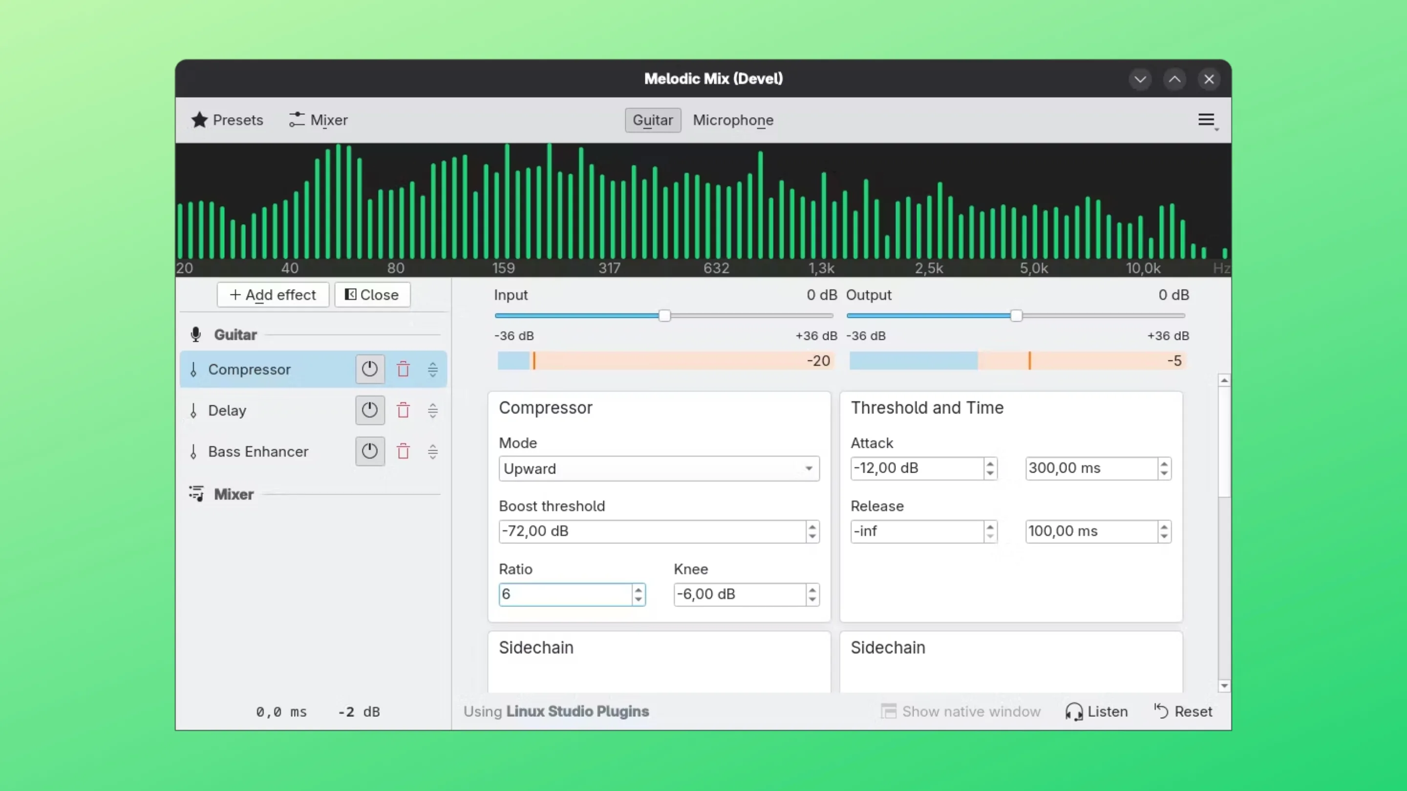 Imagem com a interface do Melodic Mix