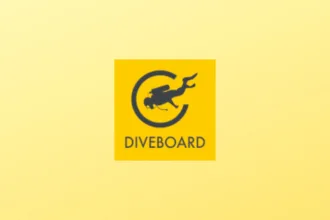 Imagem com a logomarca do Diveboard
