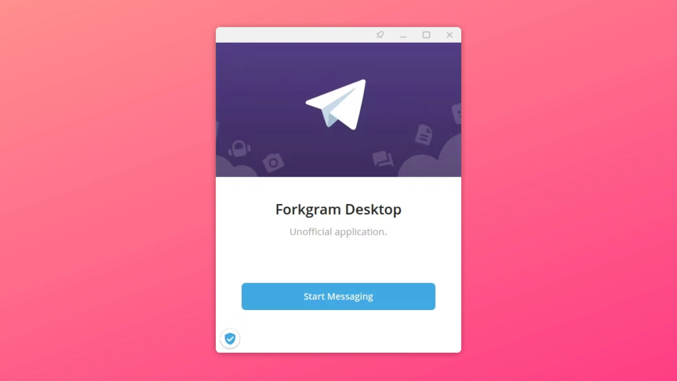 Imagem com a interface do Forkgram