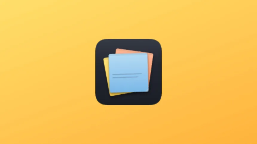 Imagem com a logomarca do Sticky Notes