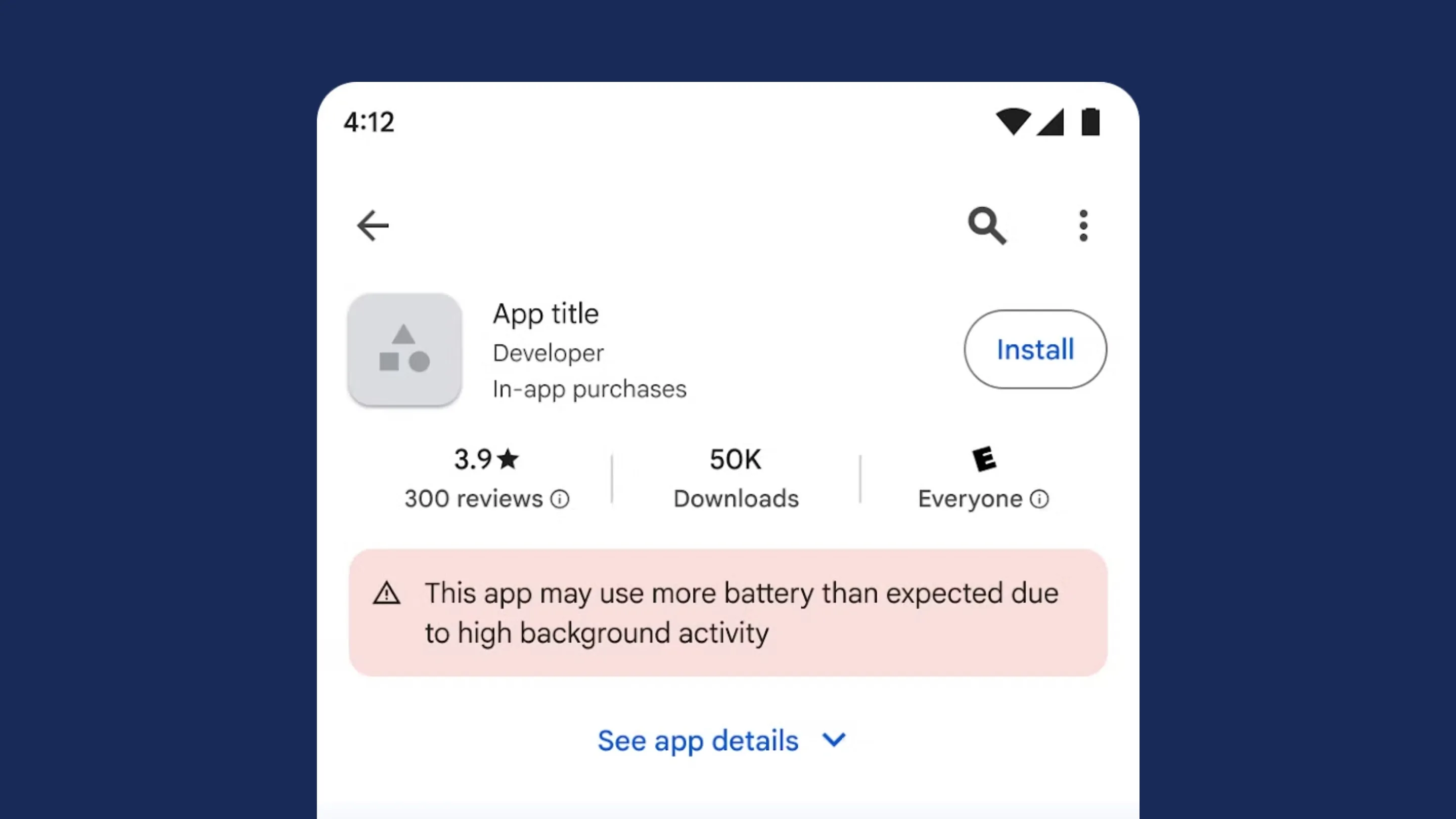 M6BVMVbn play store alerta apps bateria android