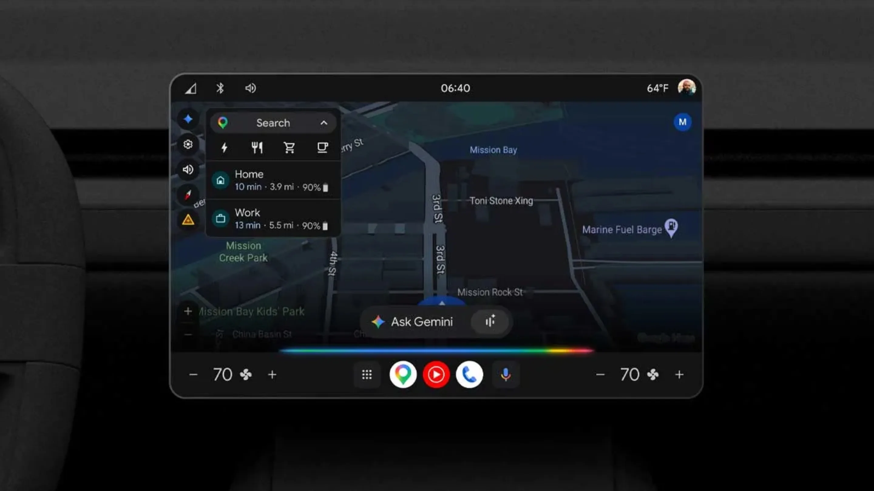 Gemini Android Auto