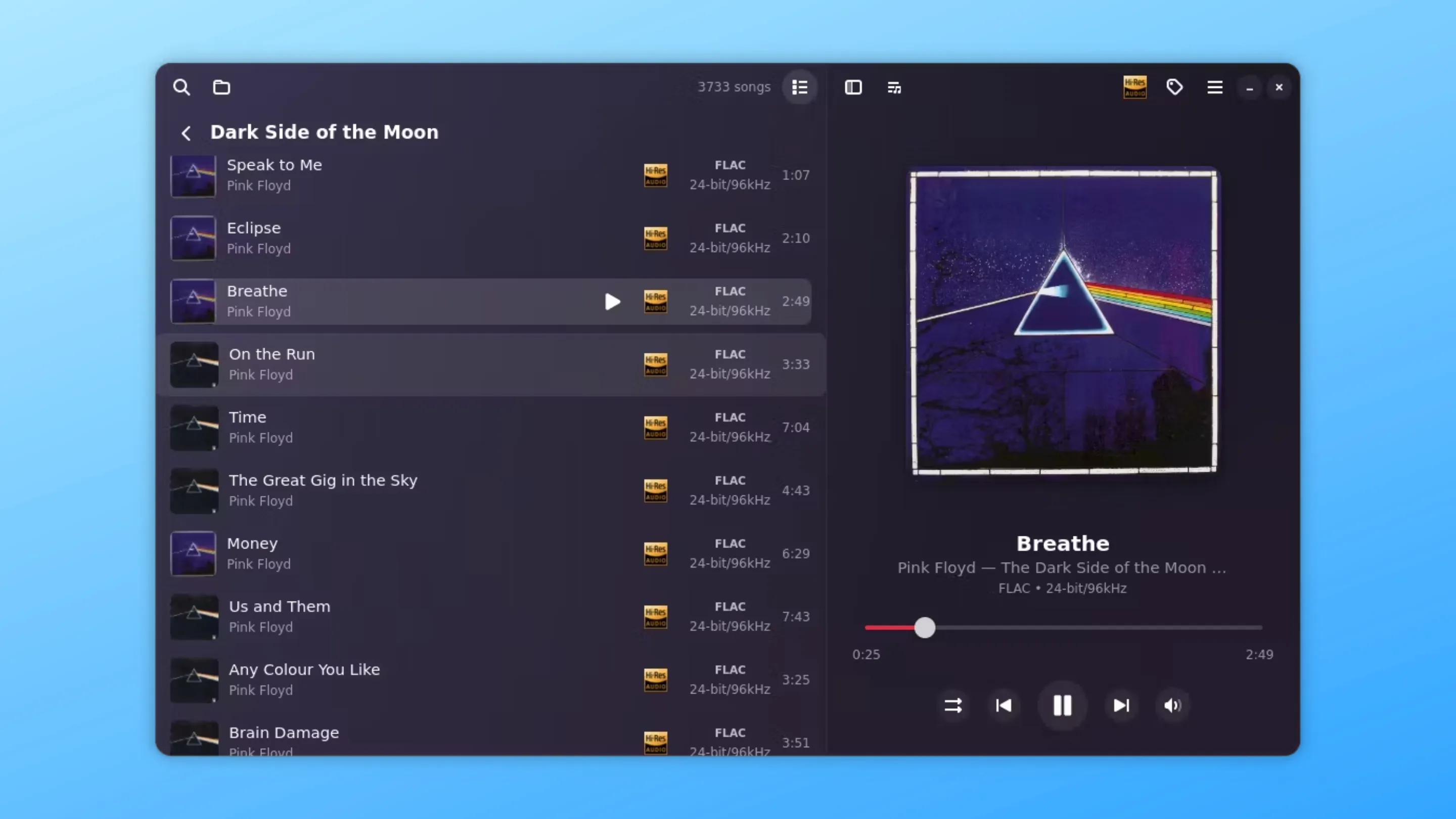Imagem com a interface do FolderPlay