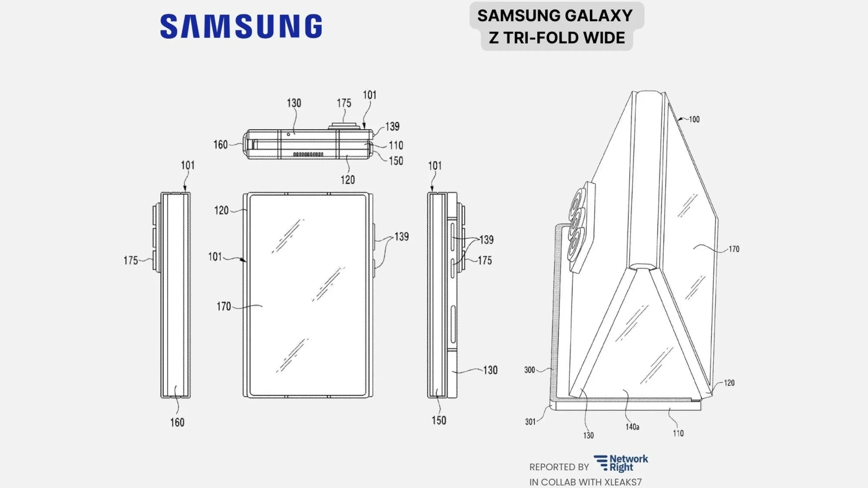 Samsung registra patente do Galaxy Z TriFold Wide e revela futuro dos dobráveis de três telas 2 gzqn3o50 z trifold wide patente samsung dobravels tres telas 2
