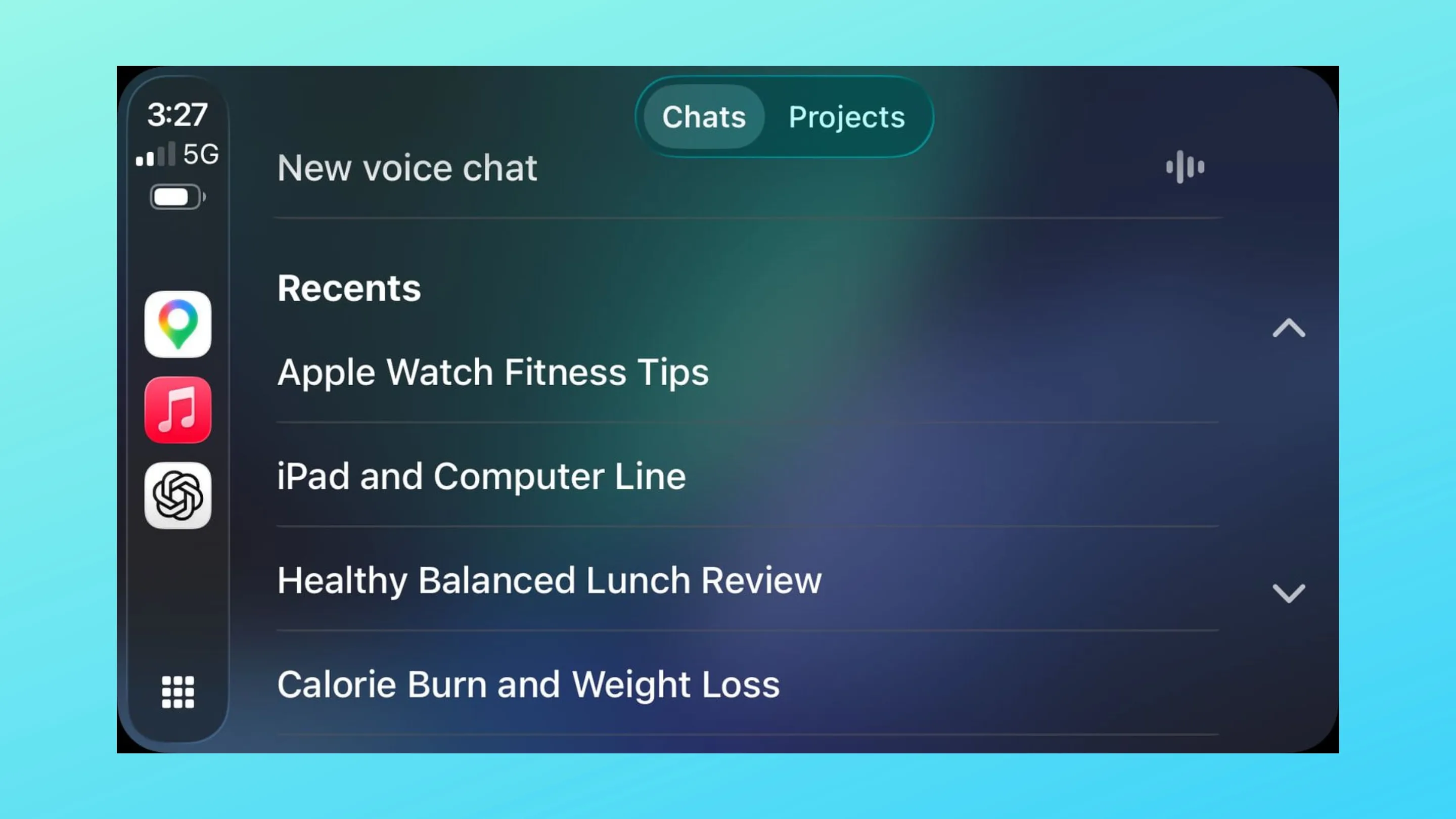 hRaRe8vg aplicativos para carplay chatgpt whatsapp ios 26 4