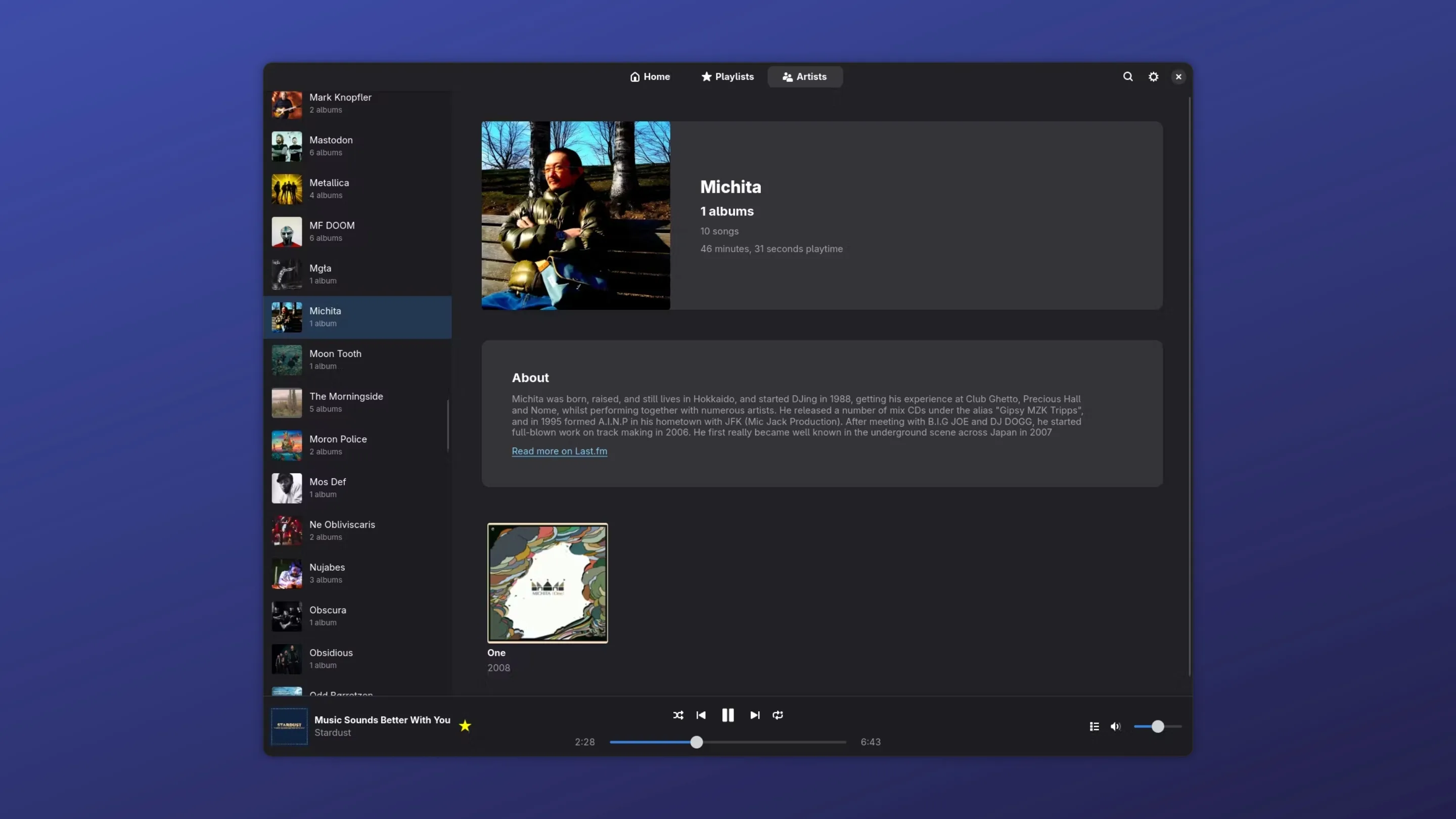 Instale o Subsound, um reprodutor de música, no Ubuntu, Fedora, Debian e outras distribuições Linux com Flatpak 2 Imagem com a interface do subsound