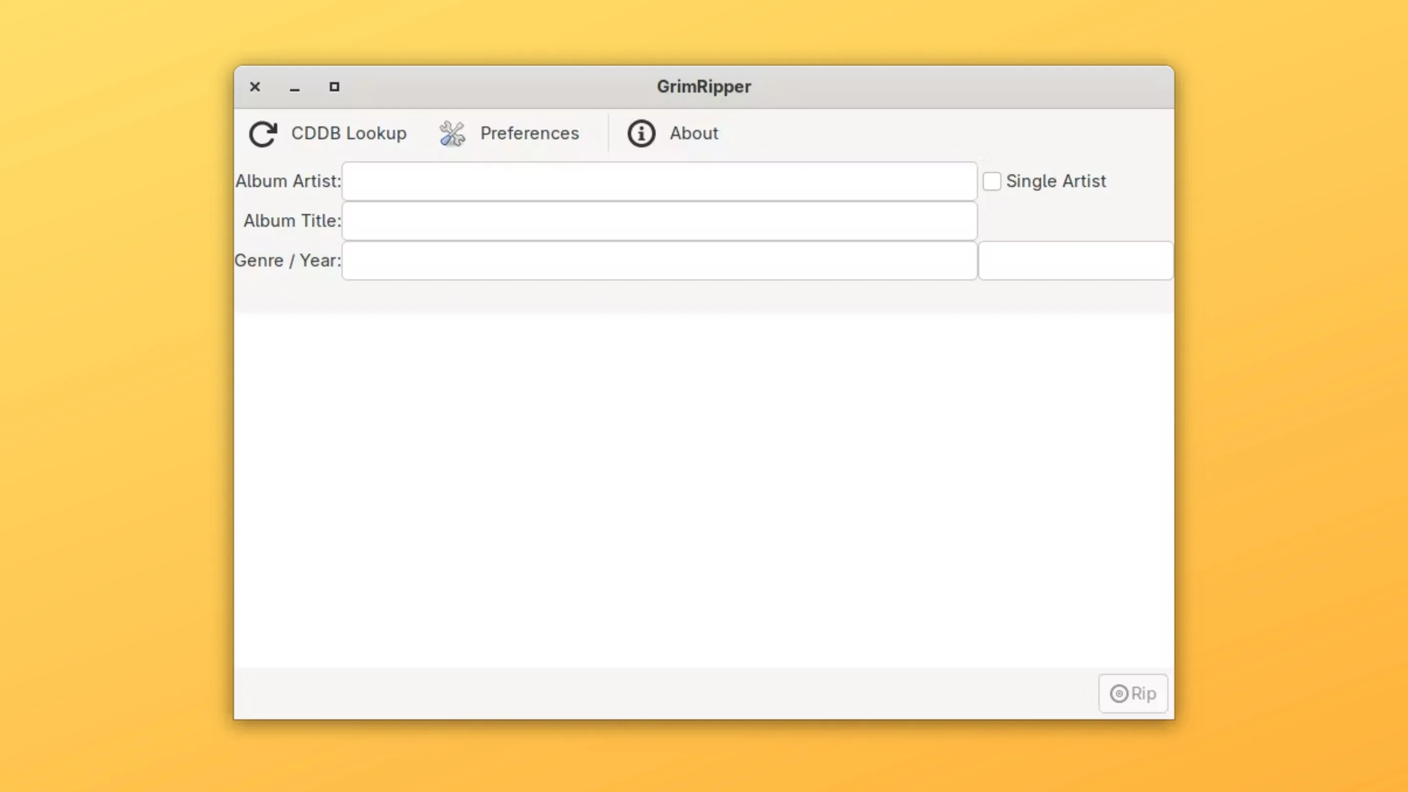 Instale o GrimRipper, um extrator de áudio de CDs, no Ubuntu, Fedora, Debian e outras distribuições Linux com Flatpak 2 Imagem com a interface do GrimRipper