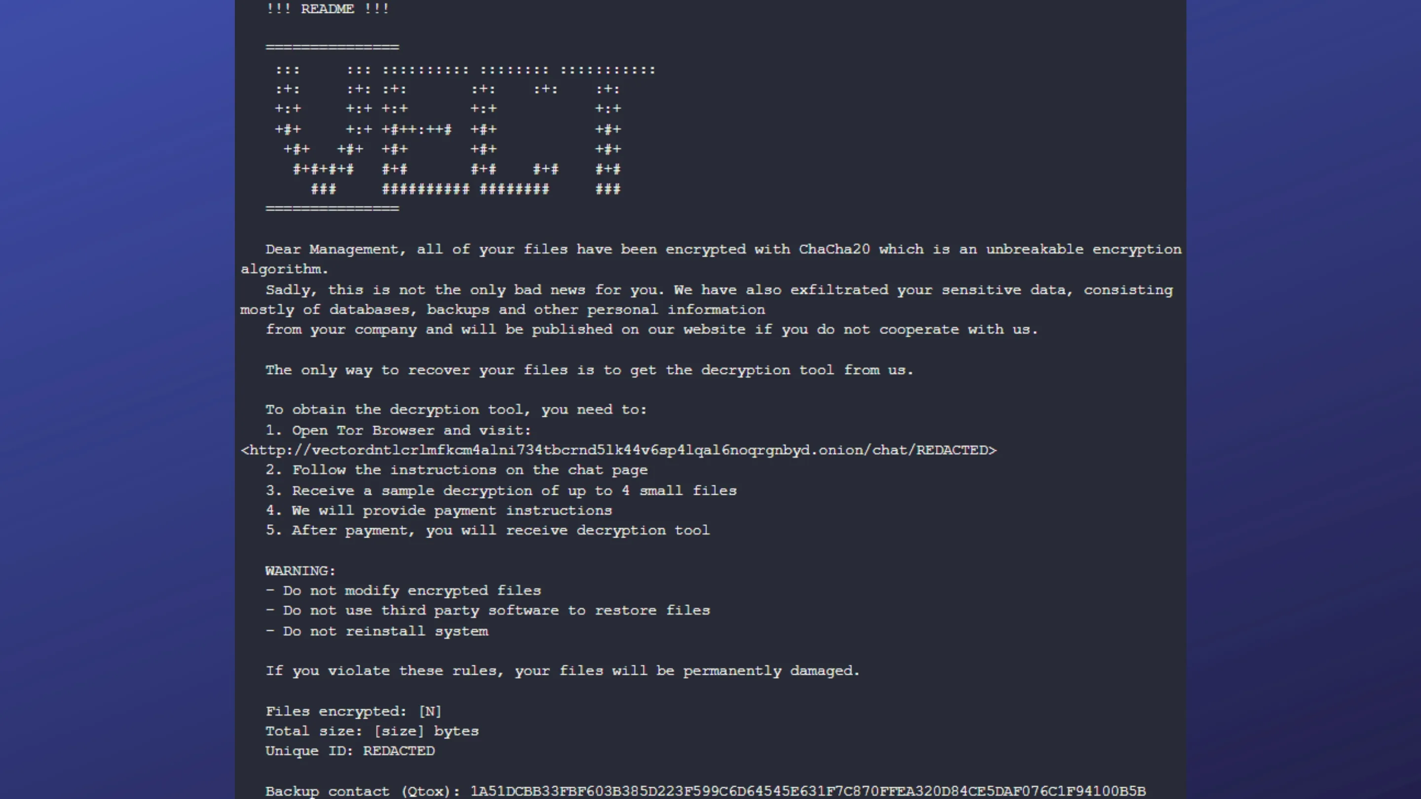 u0oqHUIh ransomware vect 2 0 linux esxi wiper