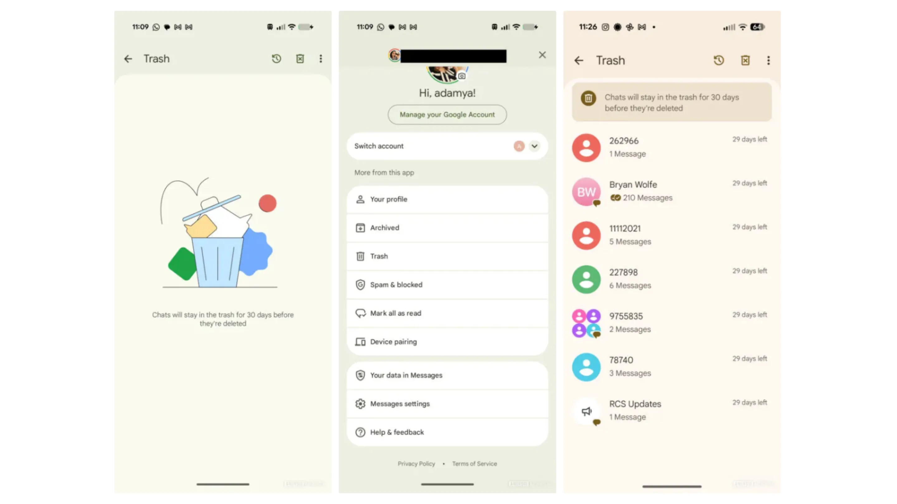 v3CLj6C7 no google mensagens como recuperar mensagens apagadas