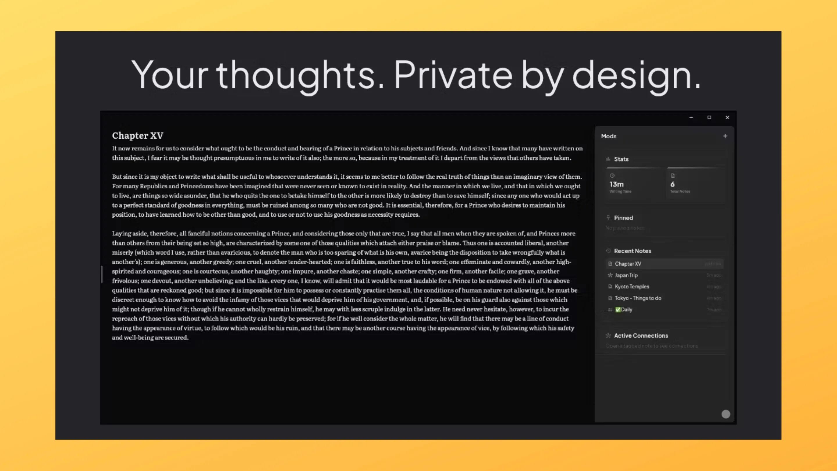 Imagem com a interface do This Note