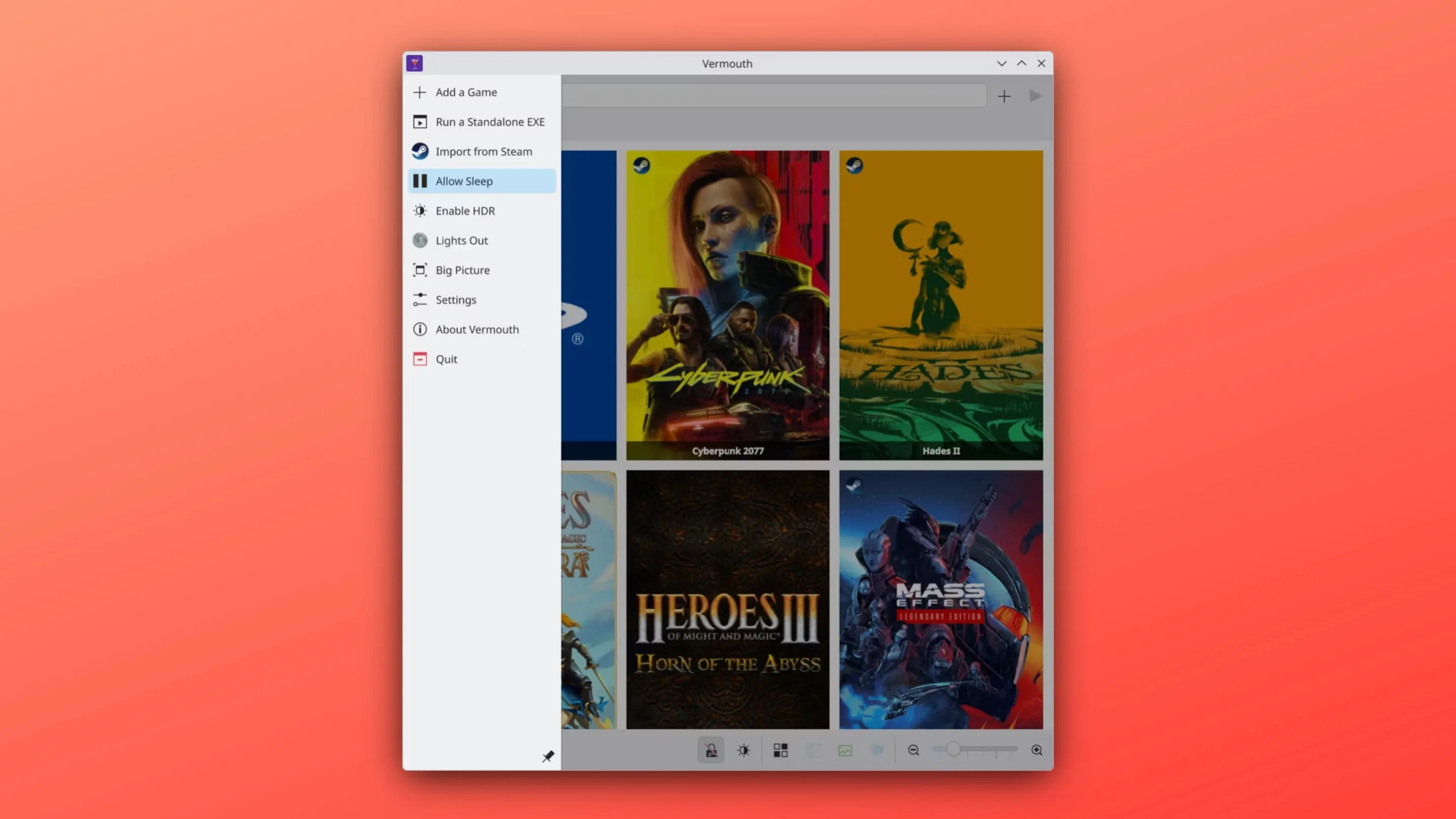 Instale o Vermouth, um lançador de jogos, no Ubuntu, Fedora, Debian e outras distribuições Linux com Flatpak 2 Imagem com a interface do Vermouth