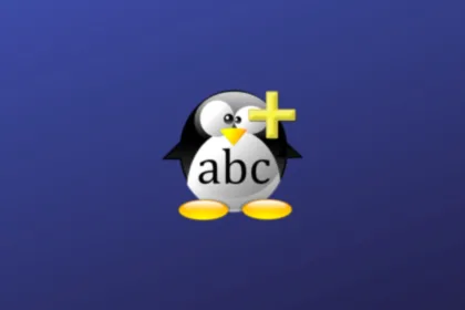 Imagem com a logomarca do Tux Typing+