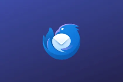 Imagem com a logomarca do Thunderbird ESR