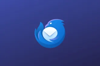 Imagem com a logomarca do Thinderbird