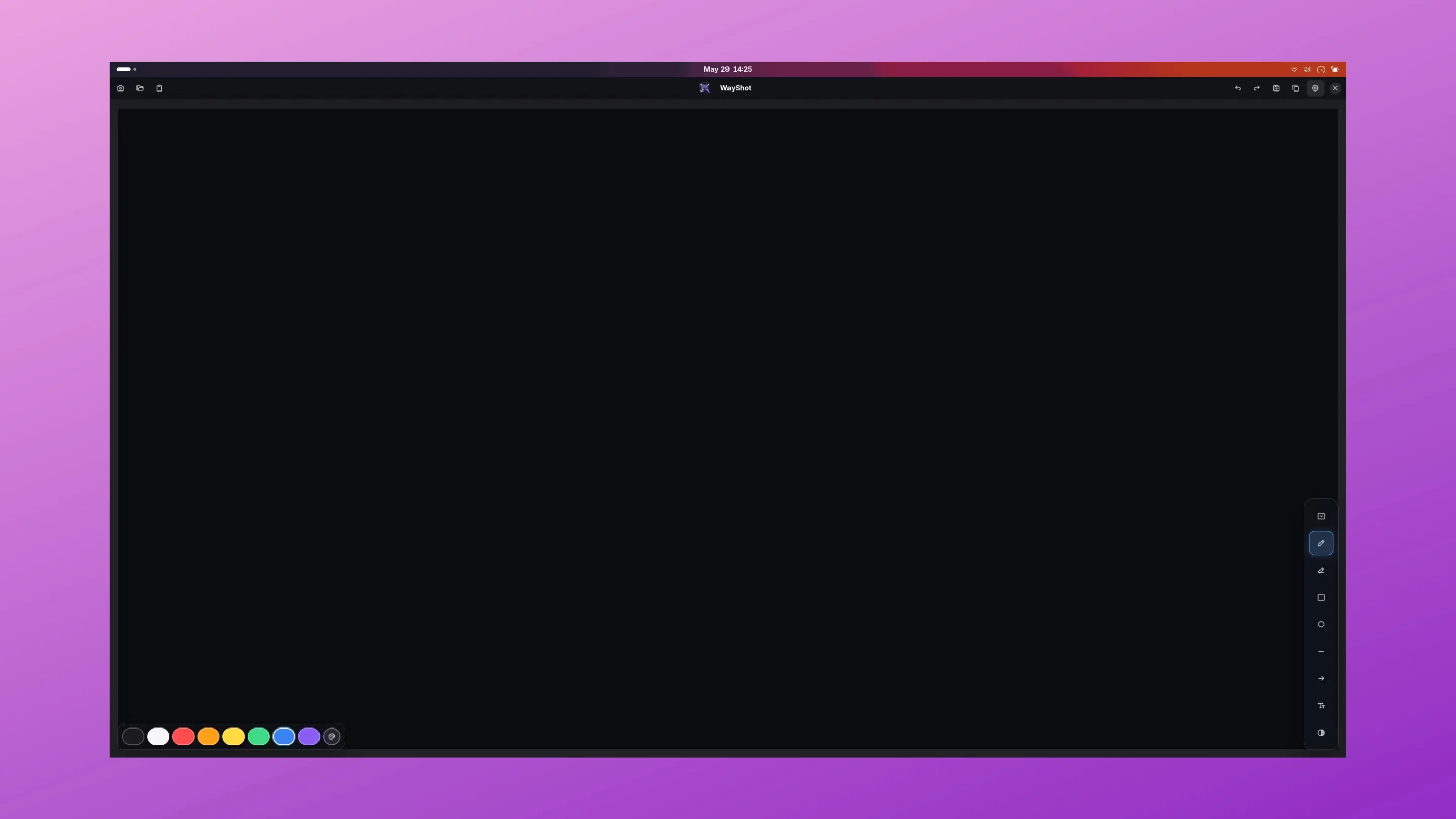 Instale o WayShot, um app de captura de tela e anotação, no Ubuntu, Fedora, Debian e outras distribuições Linux com Flatpak 2 Imagem com a interface do Wayshot