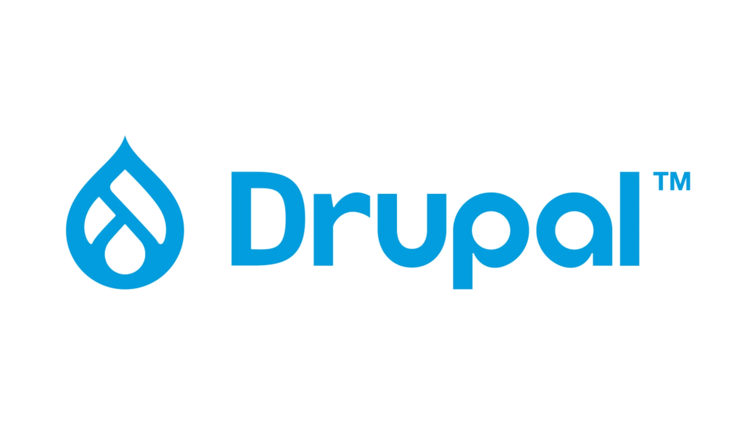 Imagem com a logomarca da Drupal