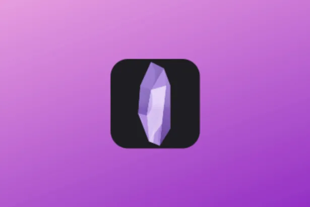 Imagem com a logomarca do Amethyst Miner